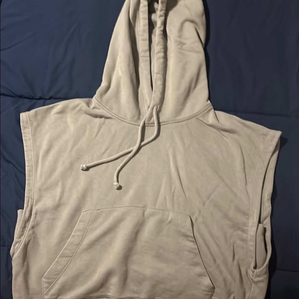 Light Green Sleeveless Hoodie